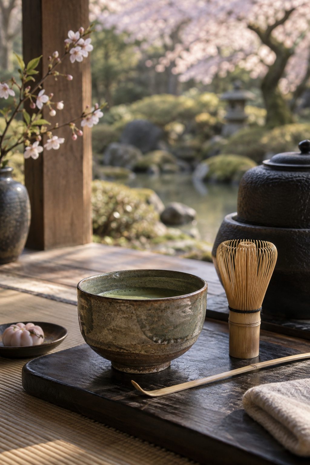 Traditional tea setting